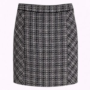White House Black Market Monochrome Tweed Pencil Skirt